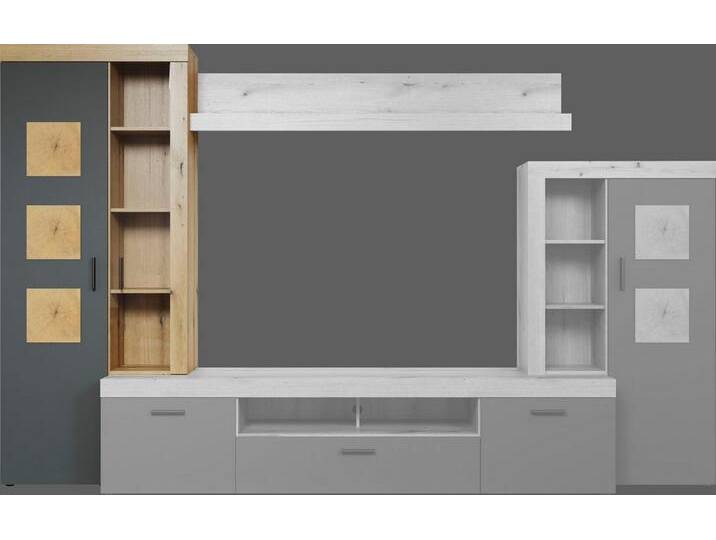 Home affaire Stauraumvitrine Ghent (Packung, 1-St) Mit Hirnholzapplikationen, braun von Home-affaire