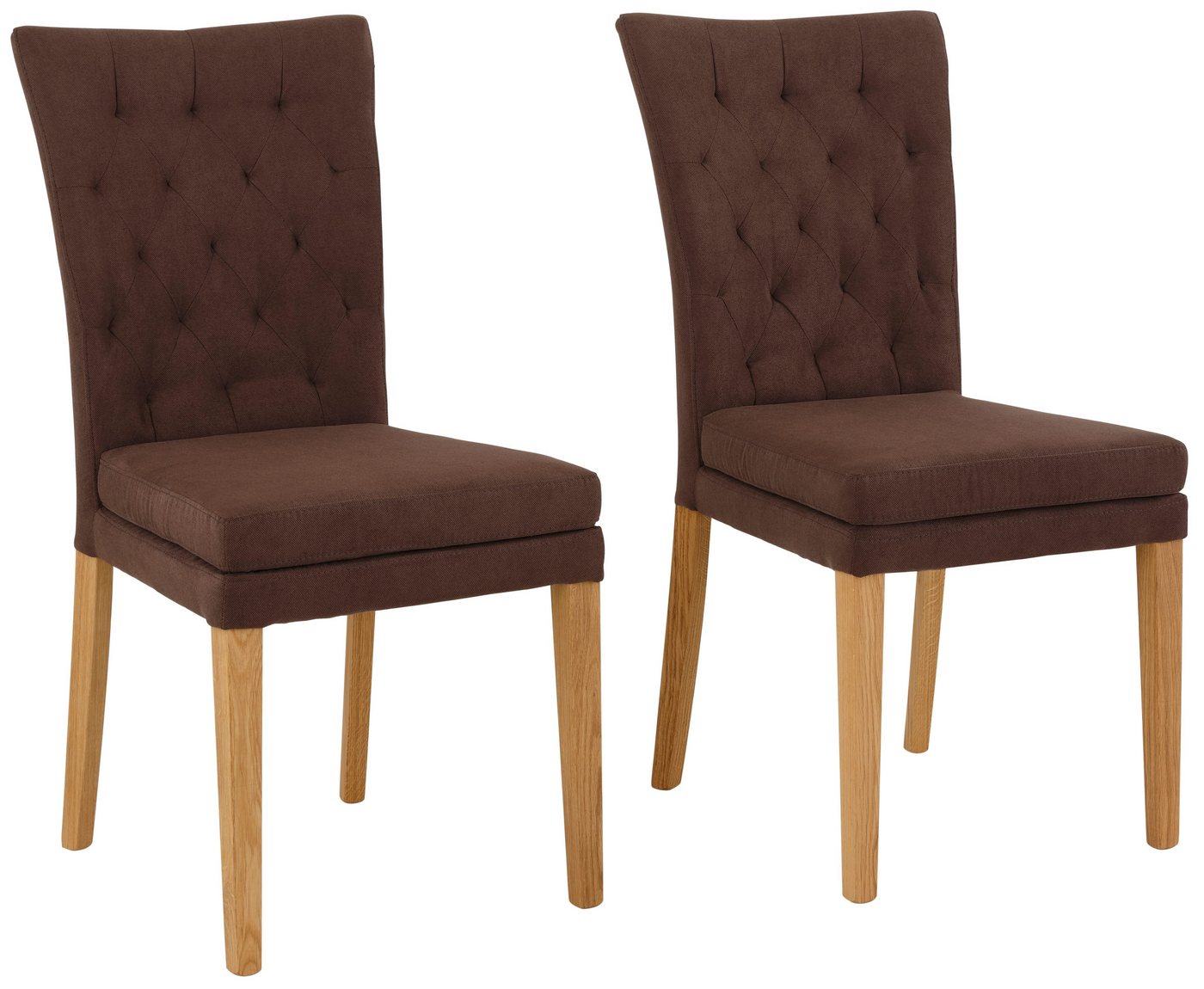Home affaire Esszimmerstuhl Colorado BESTSELLER Polsterstuhl (Set, 2 St), Beine in eiche oder nussbaum. Im 2er, 4er oder 6er-Set von Home affaire
