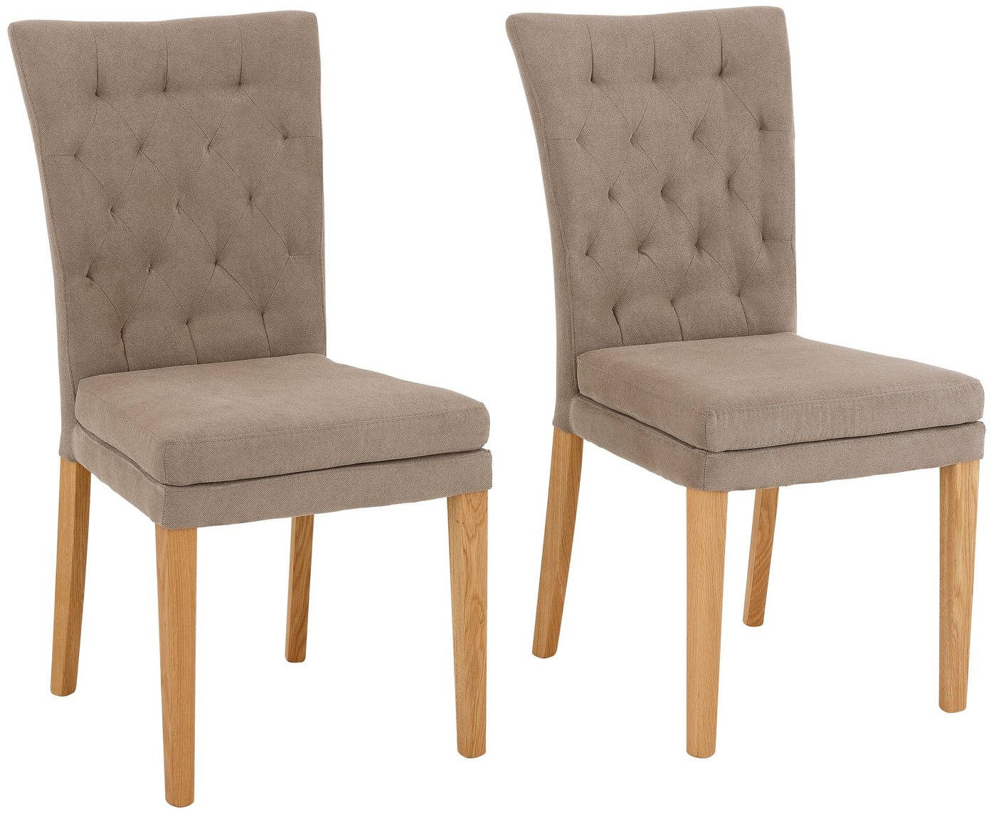 Home affaire Esszimmerstuhl Colorado BESTSELLER Polsterstuhl (Set, 2 St), Beine in eiche oder nussbaum. Im 2er, 4er oder 6er-Set von Home affaire