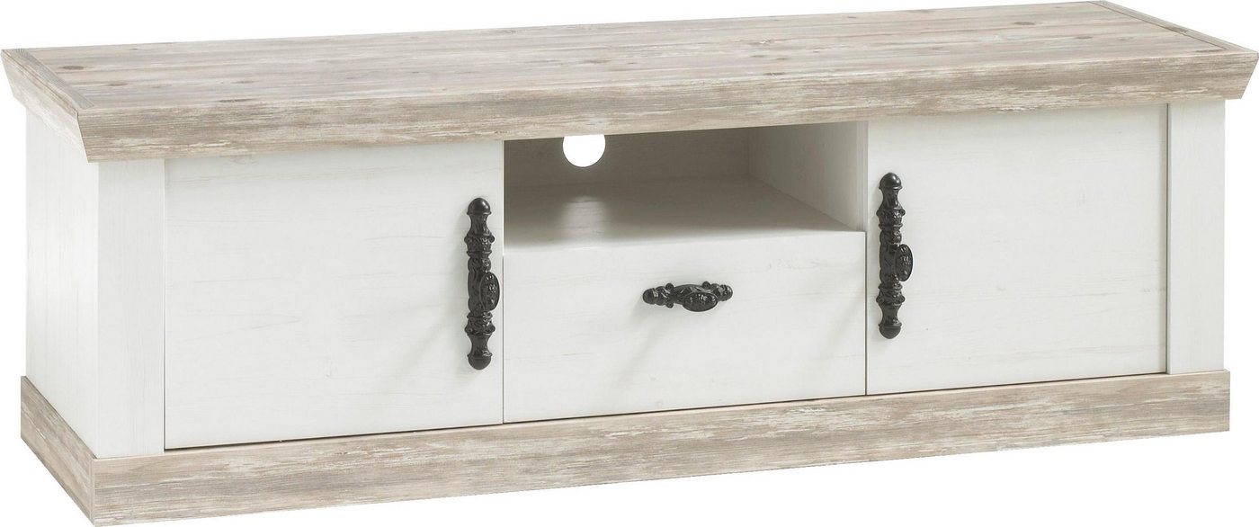 Home affaire Lowboard FlorenzTV-Board, TV-Schrank, im romantischen Landhaus-Look, Fernsehtisch Breite 156 cm von Home affaire