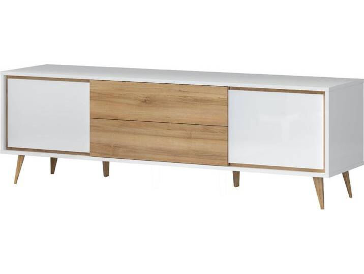 Home affaire TV-Board Vida (H/B/T): 58/180/47cm), UV lackiert, hochglänzend, Soft-Close und Push-to-open Funktion, weiß von Home-affaire