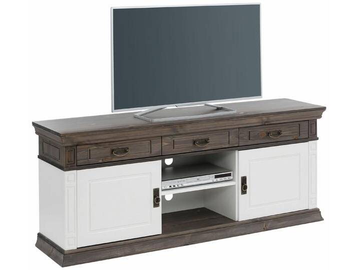 Home affaire TV-Board Vinales, Breite 158 cm, mit 3 Schubladen, weiß, weiß/wengefarben von Home-affaire