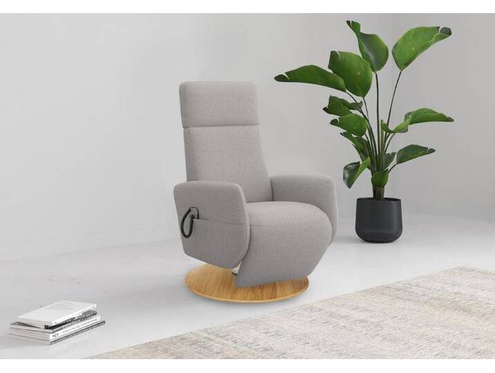 Home affaire TV-Sessel Rochelle, inkl. Kopfteilverstellung & 360° Drehfunktion (1-St), TV-Sessel mit Drehfunktion 360 Grad, grau von Home-affaire
