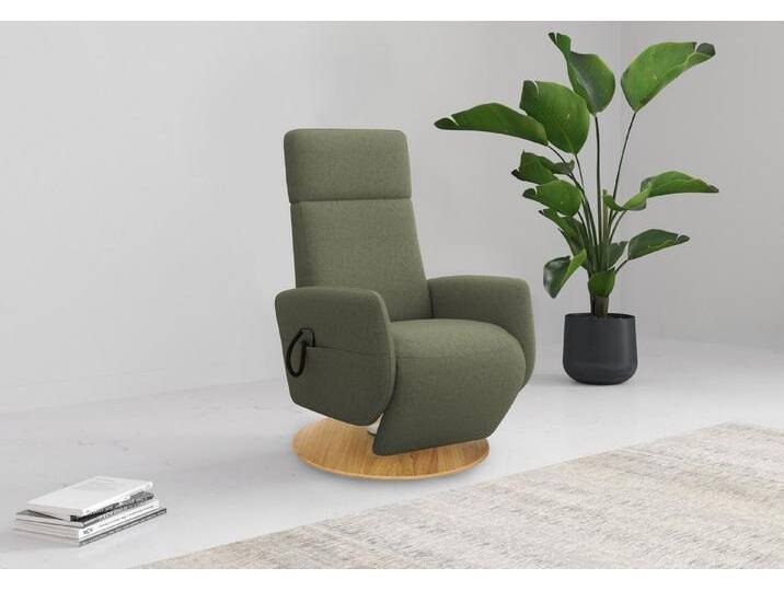 Home affaire TV-Sessel Rochelle (1-St), TV-Sessel mit Drehfunktion 360 Grad, grün, Kopfteilverstellung manuell-mit Akku-motorisch mit Aufstehhilfe von Home-affaire