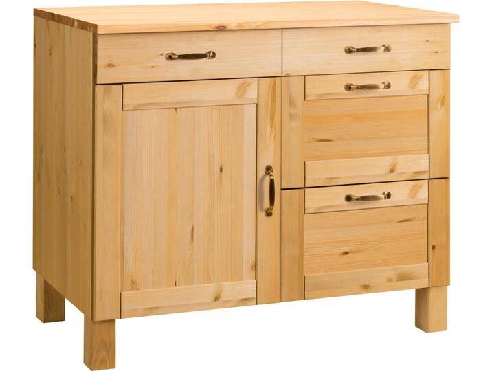 Home affaire Unterschrank Alby Breite 100 cm, 1 Tür, 4 Schubladen, beige, gewachst, natur gebeizt/gewachst Home affaire Unterschrank Alby Breite 100 cm, 1 Tür, 4 Schubladen, beige, gewachst, natur gebeizt/gewachst von Home-affaire