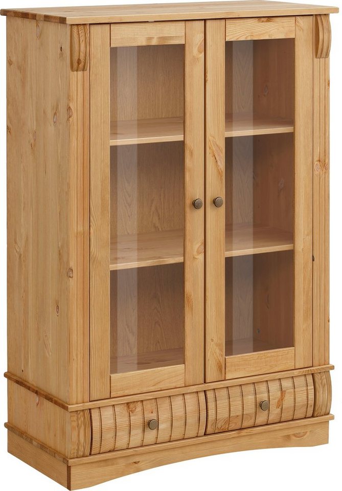 Home affaire Vitrine Teresa mit 2 Glastüren und 2 Schubladen, Höhe 120 cm, aus Massivholz Home affaire Vitrine Teresa mit 2 Glastüren und 2 Schubladen, Höhe 120 cm, aus Massivholz von Home affaire