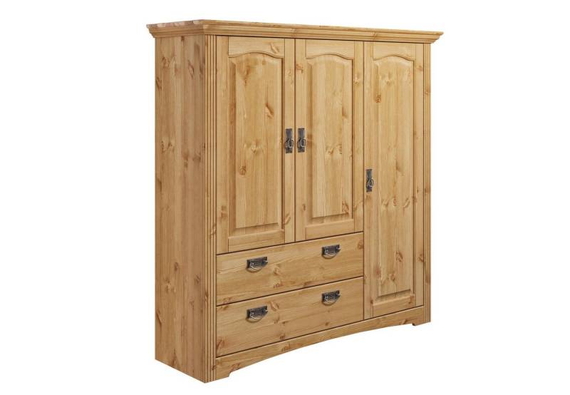 Home affaire Wäscheschrank Konrad (2 Breiten: 94/133 cm H/T ca. 132/39 cm) aus massiver Kiefer, mit viel Stauraum von Home affaire