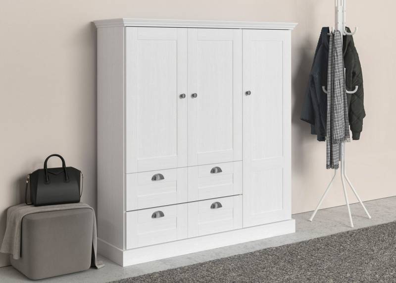 Home affaire Wäscheschrank Motala (B/H/T ca. 133x120x35) mit 2 große Schubladen, Breite 122 cm, Höhe 130 cm von Home affaire