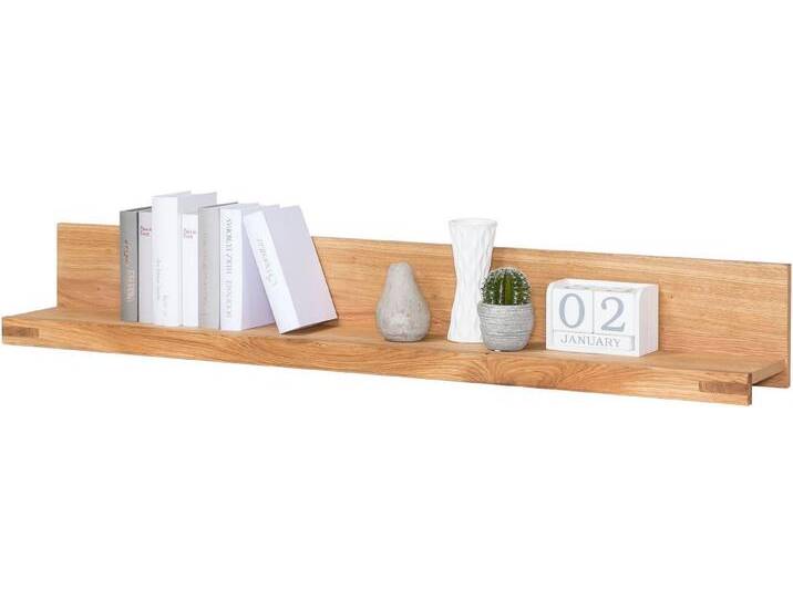Home affaire Wandregal, Wandregal Breite 138cm, Wandboard, teilmassiv Eiche, modern, braun von Home-affaire