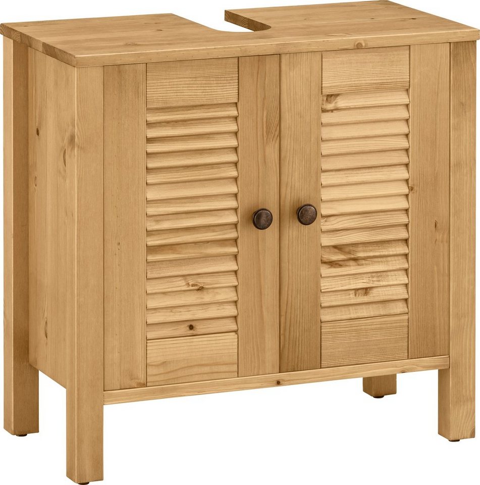 Home affaire Waschbeckenunterschrank Ayanna aus Massivholz, Höhe 57 cm von Home affaire