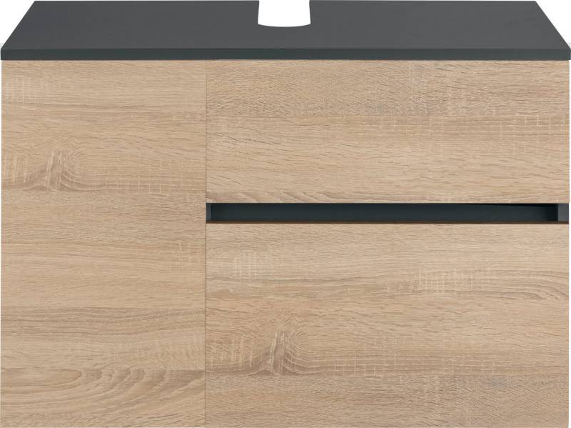 Home affaire Waschbeckenunterschrank Wisla für Wandmontage, Siphonausschnitt, Push-to-open-Funktion, Breite 80 cm von Home affaire