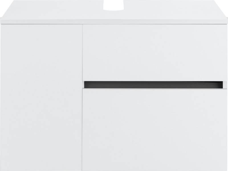Home affaire Waschbeckenunterschrank Wisla für Wandmontage, Siphonausschnitt, Push-to-open-Funktion, Breite 80 cm von Home affaire