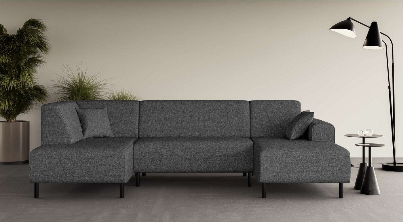 Home affaire Wohnlandschaft ARROS U-Form mit Wellenunterfederung, Maße B/T/H: 300/163/81 cm, incl. Zierkissen, mit Recamiere links/rechts bestellbar, auch in Cord Home affaire Wohnlandschaft ARROS U-Form mit Wellenunterfederung, Maße B/T/H: 300/163/81 cm, incl. Zierkissen, mit Recamiere links/rechts bestellbar, auch in Cord von Home affaire