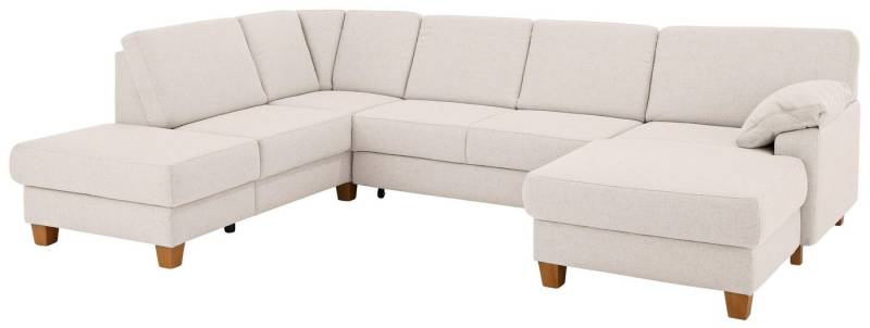 Home affaire Wohnlandschaft Belfort U-Form, mit Federkern, wahlweise mit Bettfunktion und Stauraum von Home affaire