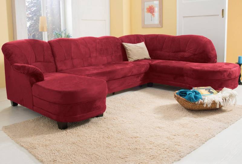 Home affaire Wohnlandschaft Camelita, viel Platz, bequem und zeitlos, Breite 289cm, U-Form, wahlweise mit Bettfunktion von Home affaire