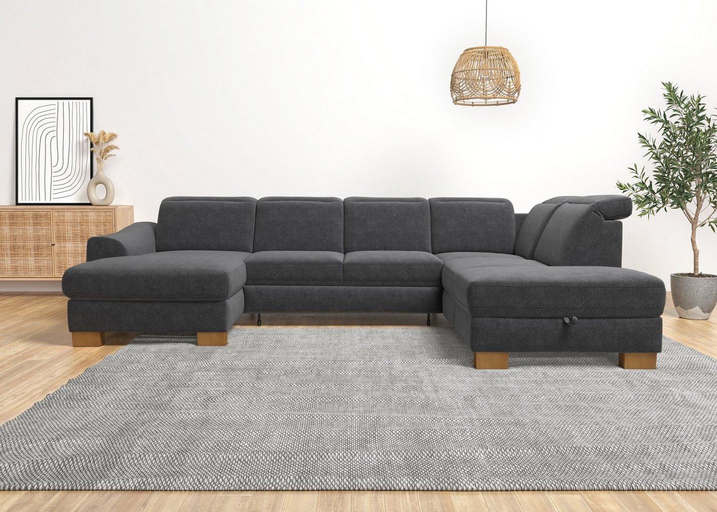 Home affaire Wohnlandschaft Dundee U-Form, wahlweise mit Kopfteilverstellung und zusätzlich mit Bettfunktion Home affaire Wohnlandschaft Dundee U-Form, wahlweise mit Kopfteilverstellung und zusätzlich mit Bettfunktion von Home affaire