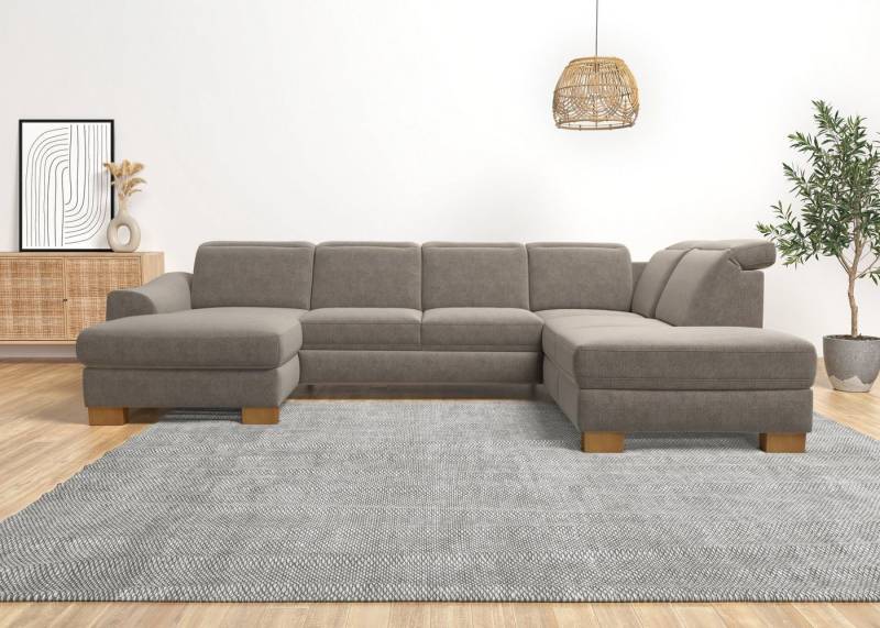 Home affaire Wohnlandschaft Dundee U-Form, wahlweise mit Kopfteilverstellung und zusätzlich mit Bettfunktion von Home affaire
