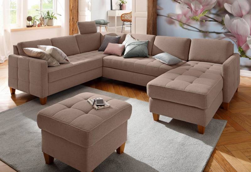 Home affaire Wohnlandschaft Earl U-Form, wahlweise auch mit Bettfunktion oder Bettfunktion mit Bettkasten von Home affaire