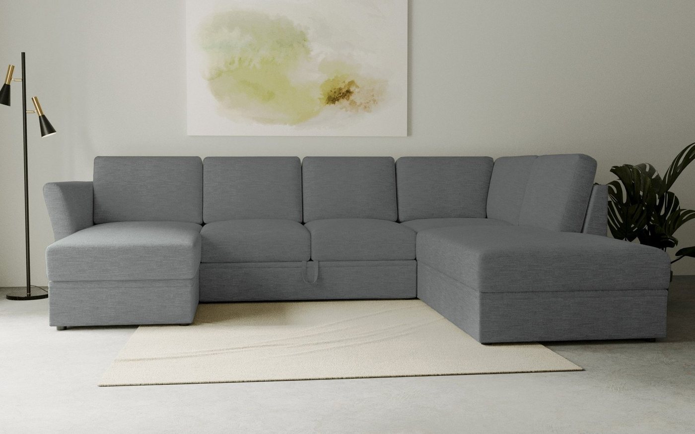 Home affaire Wohnlandschaft Lavars Schlafsofa, mit Bettfunktion und Stauraum, in zwei verschiedenen Bezugsqualitäten Home affaire Wohnlandschaft Lavars Schlafsofa, mit Bettfunktion und Stauraum, in zwei verschiedenen Bezugsqualitäten von Home affaire