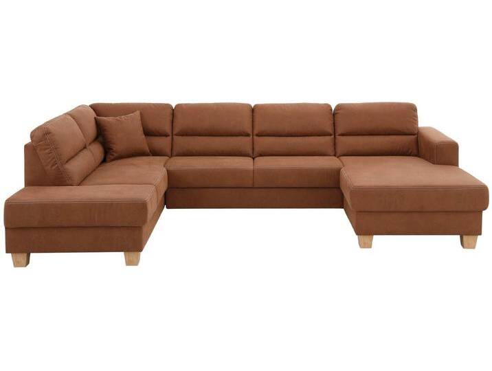 Home affaire Wohnlandschaft Navan, komfortabel mit viel Platz, U-Form, braun, mit Bettfunktion-ohne Kopfstützen, zimt Home affaire Wohnlandschaft Navan, komfortabel mit viel Platz, U-Form, braun, mit Bettfunktion-ohne Kopfstützen, zimt von Home-affaire