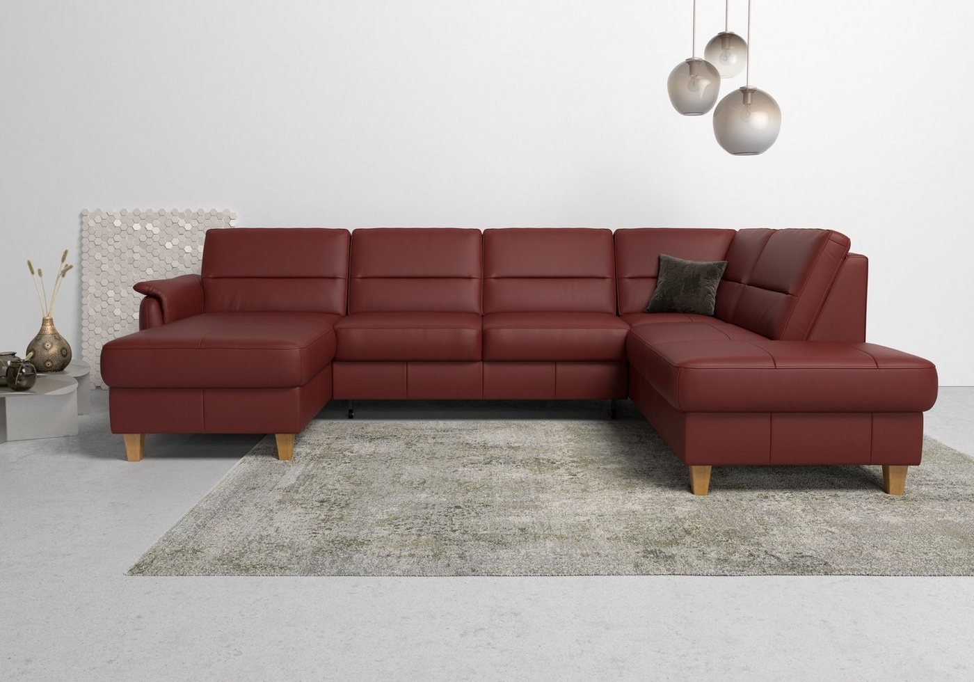 Home affaire Wohnlandschaft Palmera U-Form, Federkern, wahlweise mit Bettfunktion und mit/ohne Stauraum Home affaire Wohnlandschaft Palmera U-Form, Federkern, wahlweise mit Bettfunktion und mit/ohne Stauraum von Home affaire