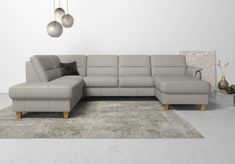 Home affaire Wohnlandschaft Palmera U-Form, B: 308 cm, optional Bettfunktion & Bettkasten, Federkern von Home affaire