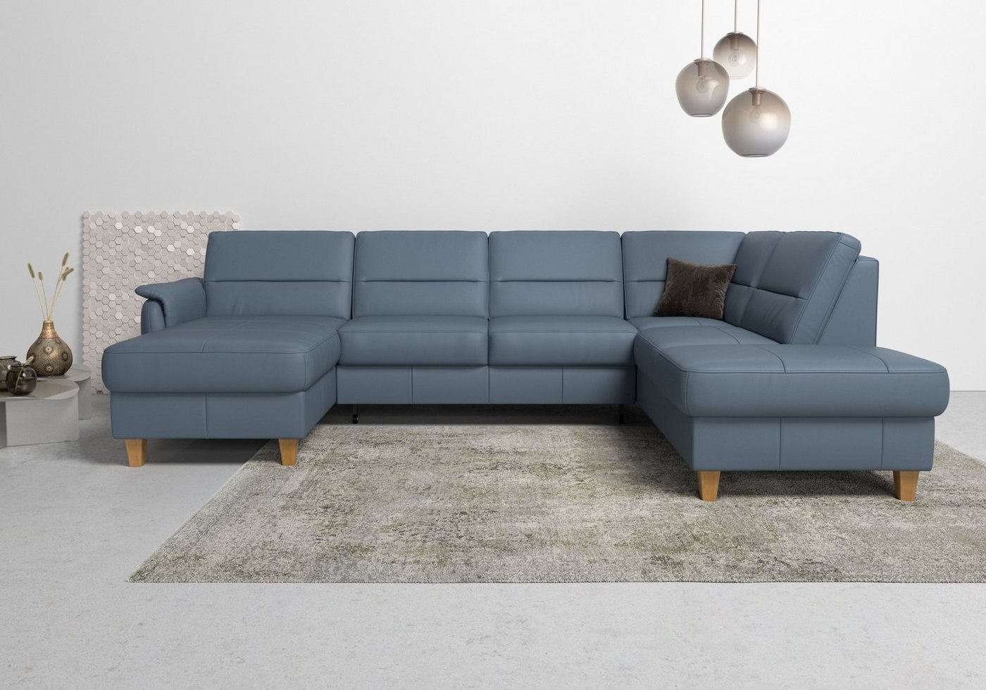 Home affaire Wohnlandschaft Palmera U-Form, Federkern, wahlweise mit Bettfunktion und mit/ohne Stauraum Home affaire Wohnlandschaft Palmera U-Form, Federkern, wahlweise mit Bettfunktion und mit/ohne Stauraum von Home affaire