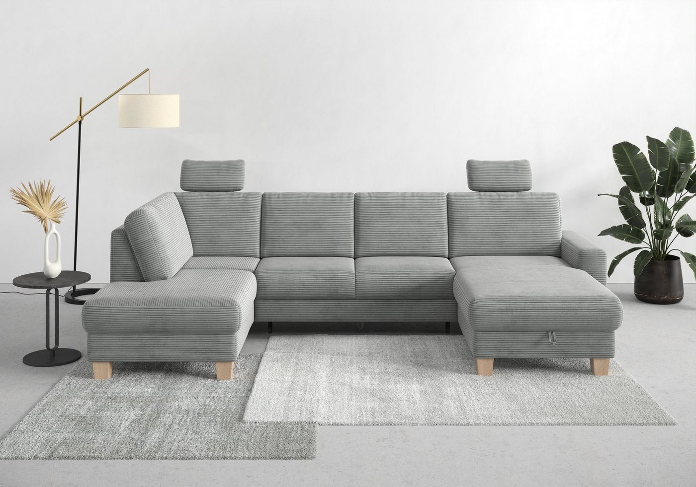 Home affaire Wohnlandschaft Summer U-Form, mit oder ohne Bettfunktion und Bettkasten, Cord-Bezug Home affaire Wohnlandschaft Summer U-Form, mit oder ohne Bettfunktion und Bettkasten, Cord-Bezug von Home affaire