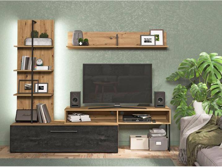 Home affaire Wohnwand Evora, (1-St), beige von Home-affaire