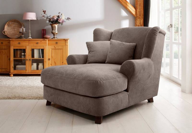 Home affaire XXL-Sessel Oase, Mega-Sessel XXL, Ohrensessel incl. Zierkissen, Love-Seat von Home affaire