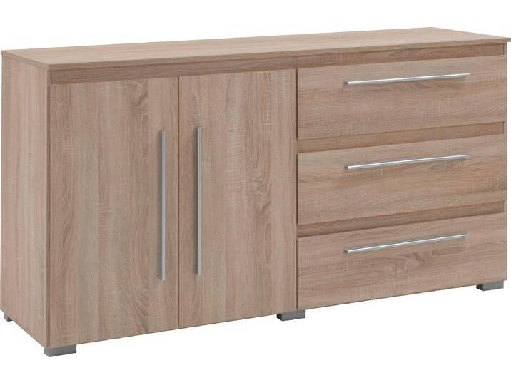 Kombikommode HOME AFFAIRE Bali , braun (eiche, sonoma, nachbildung), B:169cm H:92cm T:50cm, Holzwerkstoff, Kunststoff, Sideboards, mit Melamin-Oberfläche von Home-affaire