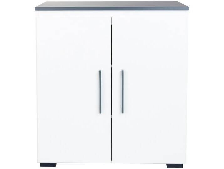 Kombikommode HOME AFFAIRE Borneo 10 WA Kommode , schwarz-weiß (weiß, anthrazit), B:85cm H:92cm T:50cm, Hartfaserplatte, Holzwerkstoff, Kunststoff, Sideboards von Home-affaire