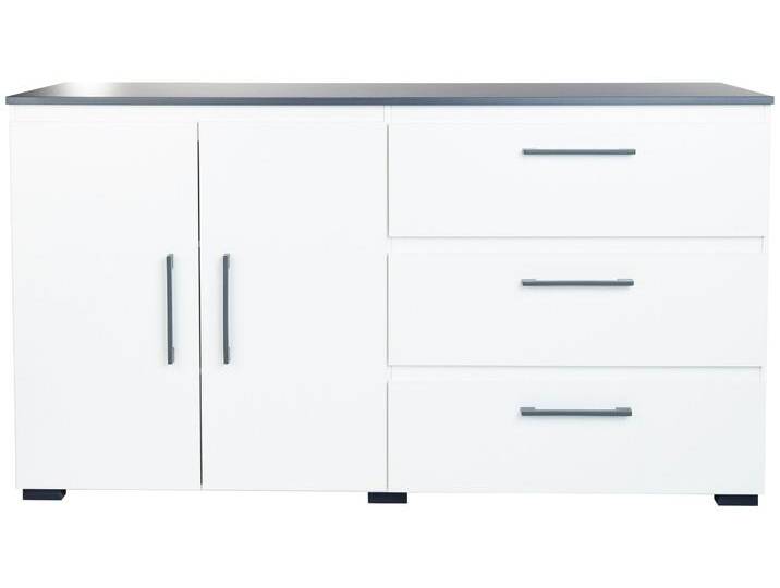 Kombikommode HOME AFFAIRE Borneo 40 WA Kommode , schwarz-weiß (weiß, anthrazit), B:169cm H:92cm T:50cm, Hartfaserplatte, Holzwerkstoff, Kunststoff, Sideboards von Home-affaire
