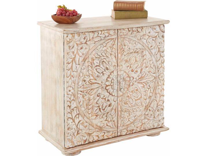 Kommode HOME AFFAIRE, beige (natur gewischt), B:75cm H:75cm T:40cm, Sideboards, Breite 75 cm von Home-affaire