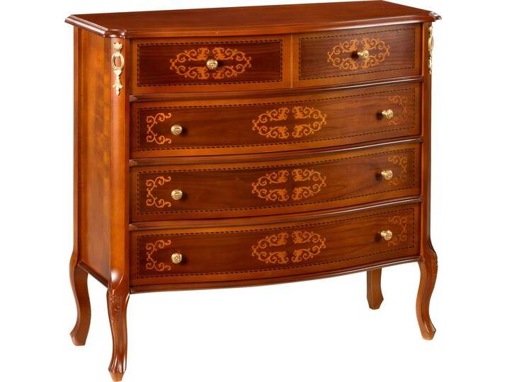 Kommode HOME AFFAIRE Kommode Firenze , braun (nuss), B:87cm H:83cm T:38cm, Holz teilmassiv, Sideboards, Breite 87 cm von Home-affaire
