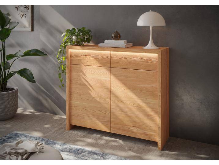 Kommode HOME AFFAIRE Léopoldine , braun, T:41cm, Sideboards, Kommode aus Kernbuche, inkl. LED-Beleuchtung Kommode HOME AFFAIRE Léopoldine , braun, T:41cm, Sideboards, Kommode aus Kernbuche, inkl. LED-Beleuchtung von Home-affaire
