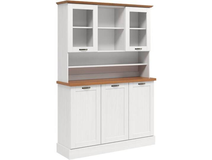 Küchenbuffet HOME AFFAIRE Teramo , weiß, honig, weiß, B/H/T: 126,6cm x 181,5cm x 37cm, Türen: 5 Stk., Schränke Küchenbuffet HOME AFFAIRE Teramo , weiß, honig, weiß, B/H/T: 126,6cm x 181,5cm x 37cm, Türen: 5 Stk., Schränke von Home-affaire