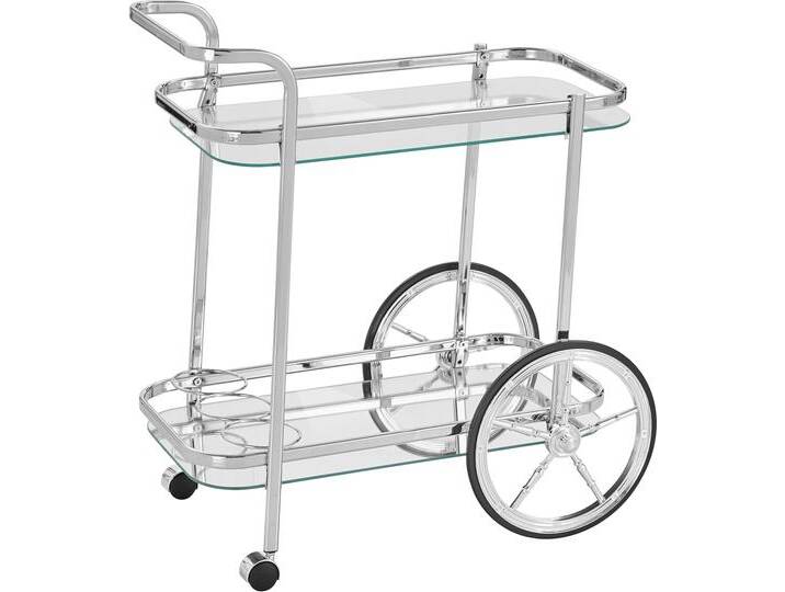 Küchenwagen HOME AFFAIRE, silber (silberfarben), B:69cm H:75cm T:43cm, Rollwagen von Home-affaire