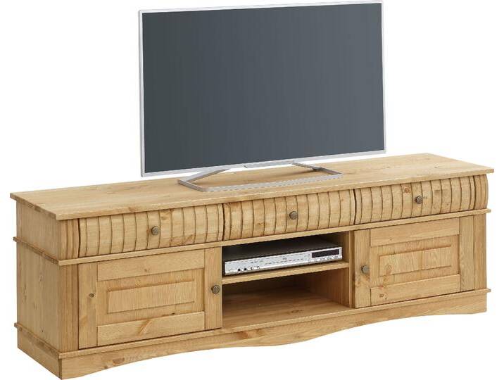 Lowboard HOME AFFAIRE Teresa , beige (gelaugt, geölt), B:154cm H:48,2cm T:36,9cm, Massivholz, Sideboards, Kommode aus massiver Kiefer, Breite 154 cm von Home-affaire