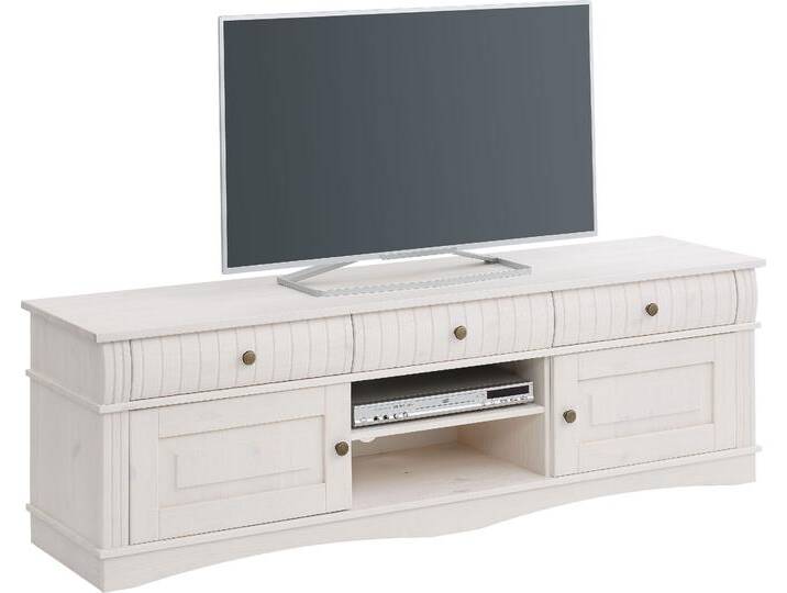 Lowboard HOME AFFAIRE Teresa , weiß, B:154cm H:48,2cm T:36,9cm, Massivholz, Sideboards, Kommode aus massiver Kiefer, Breite 154 cm Lowboard HOME AFFAIRE Teresa , weiß, B:154cm H:48,2cm T:36,9cm, Massivholz, Sideboards, Kommode aus massiver Kiefer, Breite 154 cm von Home-affaire