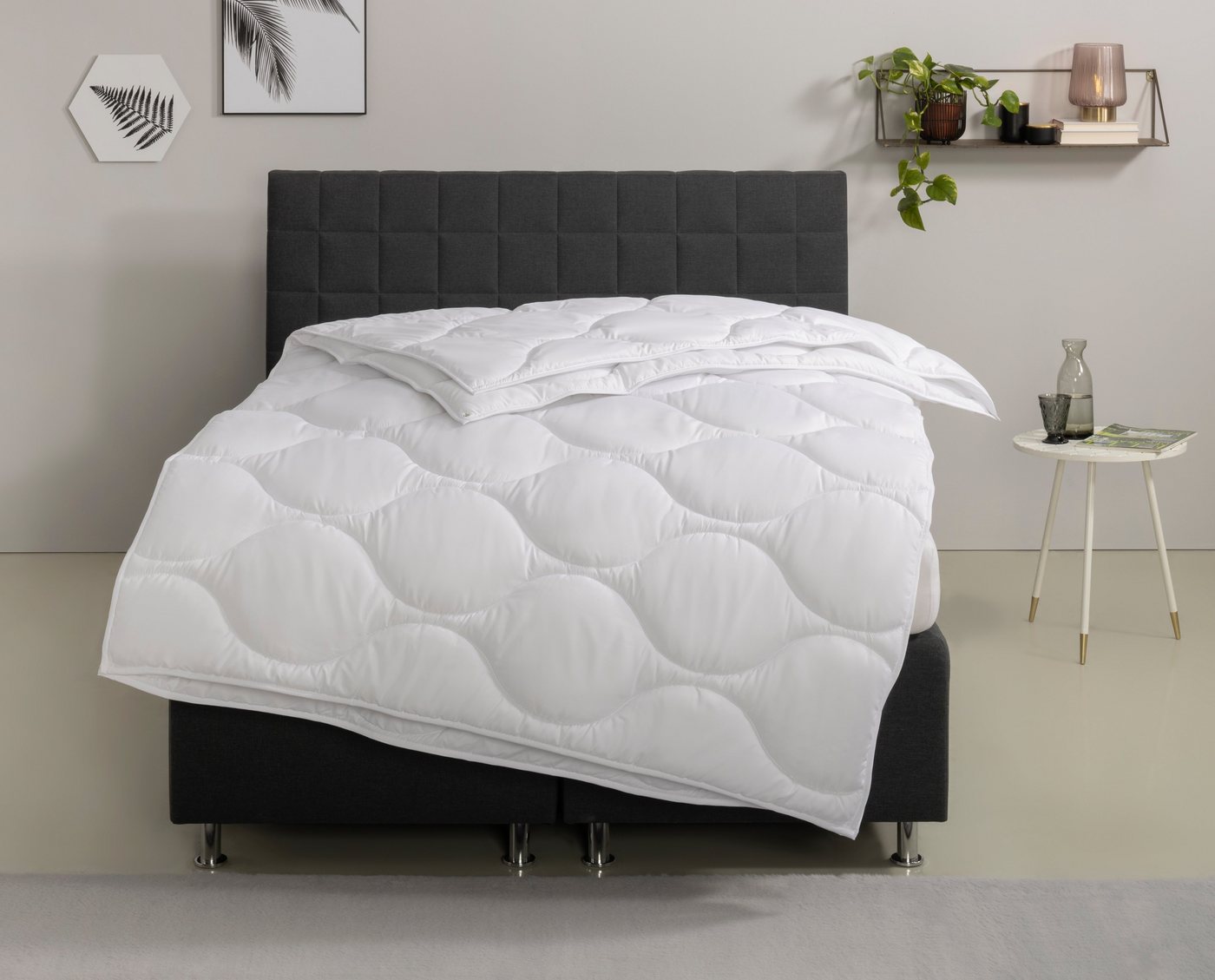 Microfaserbettdecke, Angly, Bettdecke 135x200 cm und 155x220 cm, Home affaire, Füllung: Polyester, Bezug: Polyester, Bettdecken, Sommer, Winter, Decke, Allergiker geeignet (Hausstaub) von Home affaire