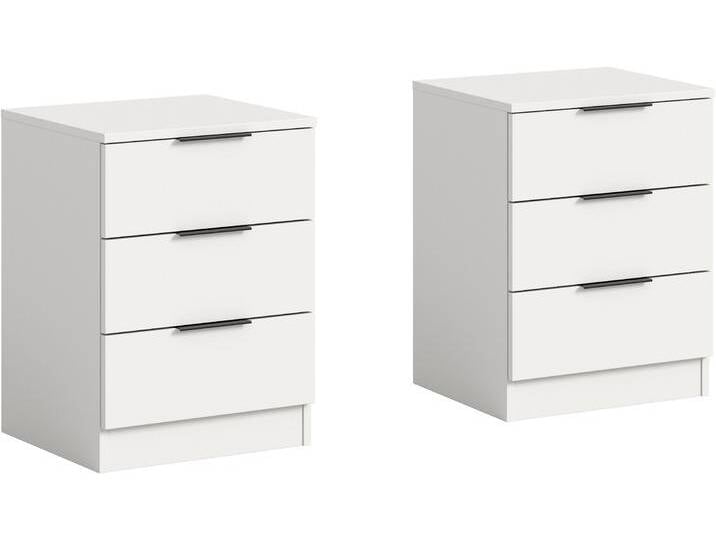 Nachtkommode HOME AFFAIRE Skarde 2 Nachttische, jeweils Breite: 45 cm , weiß, B:45cm H:60cm T:40cm, Spanplatte, Sideboards, Skarde, 2er Set Nachtkommode, 3 Schubkästen, weiß Nachtkommode HOME AFFAIRE Skarde 2 Nachttische, jeweils Breite: 45 cm , weiß, B:45cm H:60cm T:40cm, Spanplatte, Sideboards, Skarde, 2er Set Nachtkommode, 3 Schubkästen, weiß von Home-affaire