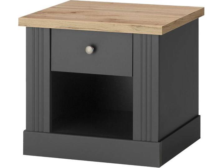 Nachtkommode HOME AFFAIRE WESTMINSTER , grau (grau dunkel), B:50cm H:46cm T:40cm, Sideboards, mit 1 Schublade, exclusiv by Otto von Home-affaire