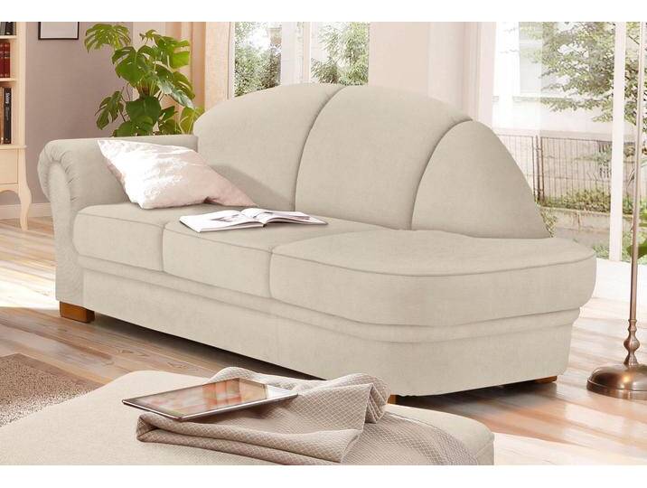Recamiere HOME AFFAIRE Amrum , beige (creme), B:202cm H:91cm T:92cm, Jacquard ( 100% Polyester ), Struktur Blume (100% Polyester), Sofas, mit Federkern, Armteil links oder rechts von Home-affaire