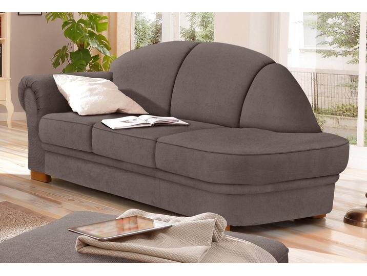 Recamiere HOME AFFAIRE Amrum , grau (taupe), B:202cm H:91cm T:92cm, Jacquard ( 100% Polyester ), Struktur Blume (100% Polyester), Sofas, mit Federkern, Armteil links oder rechts von Home-affaire