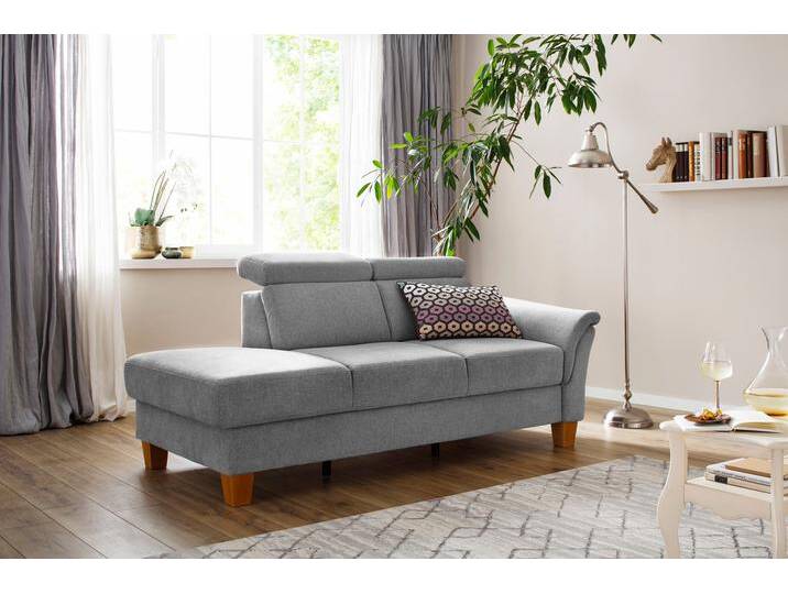 Recamiere HOME AFFAIRE Conville , grau, B:194cm H:84cm T:93cm, 100% Polyester, Sofas, Longchair, incl. Kopfteilverstellung, Federkern, wahlweise mit Bettkasten Recamiere HOME AFFAIRE Conville , grau, B:194cm H:84cm T:93cm, 100% Polyester, Sofas, Longchair, incl. Kopfteilverstellung, Federkern, wahlweise mit Bettkasten von Home-affaire