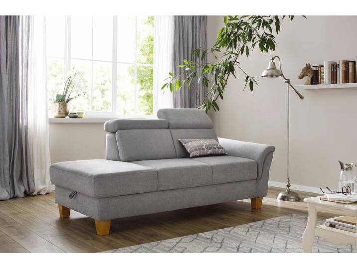 Recamiere HOME AFFAIRE Conville , grau, B:194cm H:84cm T:93cm, 100% Polyester, Sofas, Longchair, incl. Kopfteilverstellung, Federkern, wahlweise mit Bettkasten Recamiere HOME AFFAIRE Conville , grau, B:194cm H:84cm T:93cm, 100% Polyester, Sofas, Longchair, incl. Kopfteilverstellung, Federkern, wahlweise mit Bettkasten von Home-affaire