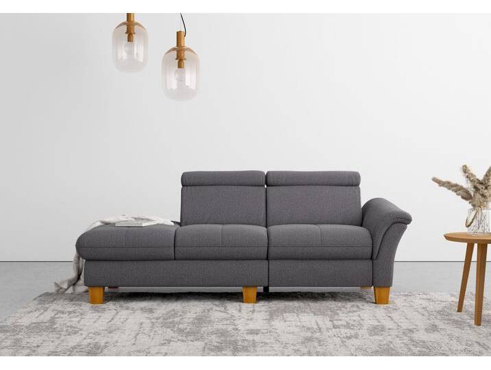 Recamiere HOME AFFAIRE Lindgren , braun (espresso), B:206cm H:84cm T:93cm, 100% Polyester, Sofas, wahlweise motorische TV-Funktion, Bettkasten und Kopfteilverstellung von Home-affaire