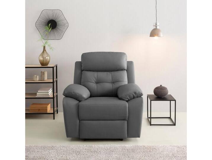 Relaxsessel HOME AFFAIRE Lannilis mit Liegefunktion, Fernsehsessel , grau, B:97cm H:100cm T:92cm, Kunstleder 100% Polyurethan, Sessel, mit manueller und elektrischer Relaxfunktion, grau Relaxsessel HOME AFFAIRE Lannilis mit Liegefunktion, Fernsehsessel , grau, B:97cm H:100cm T:92cm, Kunstleder 100% Polyurethan, Sessel, mit manueller und elektrischer Relaxfunktion, grau von Home-affaire
