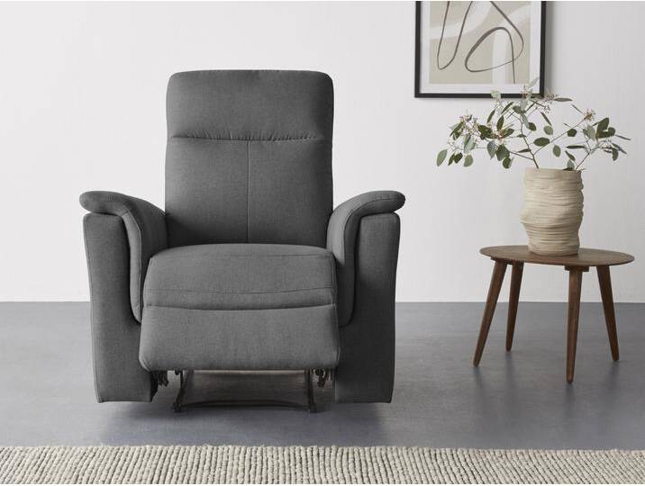 Relaxsessel HOME AFFAIRE Southbrook, TV-Sessel mit Schlaffunktion, Wohnzimmer, Funktionssessel , grau (anthrazit), B:91cm H:99cm T:92cm, Webstoff 95% Polyester 5% Nylon, Sessel, mit manueller und elektrischer Relaxfunktion von Home-affaire